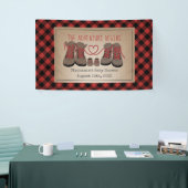 Hiking Boots Adventure Buffalo Plays Baby shower Spandoek (Beurs)