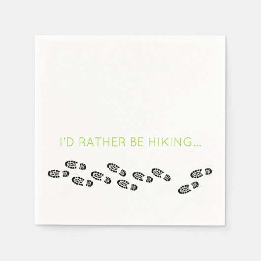 Hiking Boots Black, ik zou liever groen zijn. Servet (Voorkant)