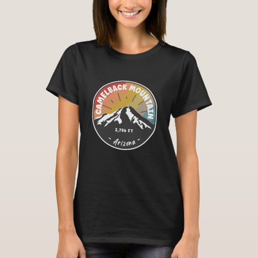 Hiking Camelback Mountain Arizona T-shirt (Voorkant)