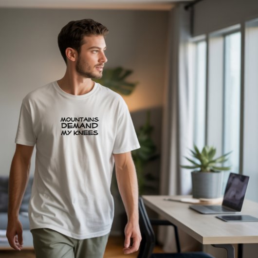 Hiking camping humor black t-shirt