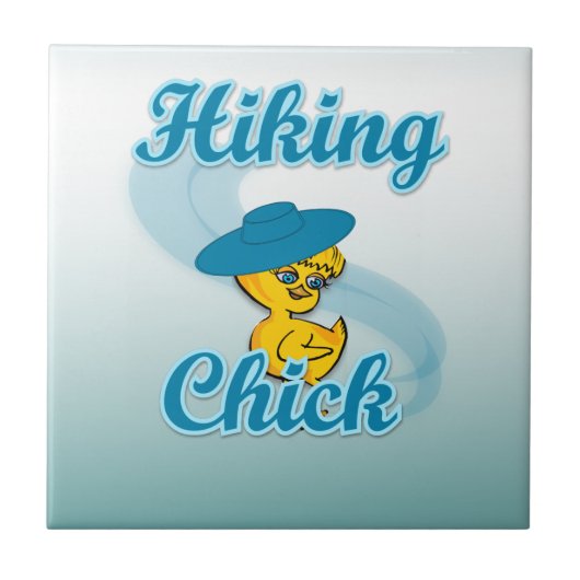 Hiking Chick 3 Tegeltje (Voorkant)