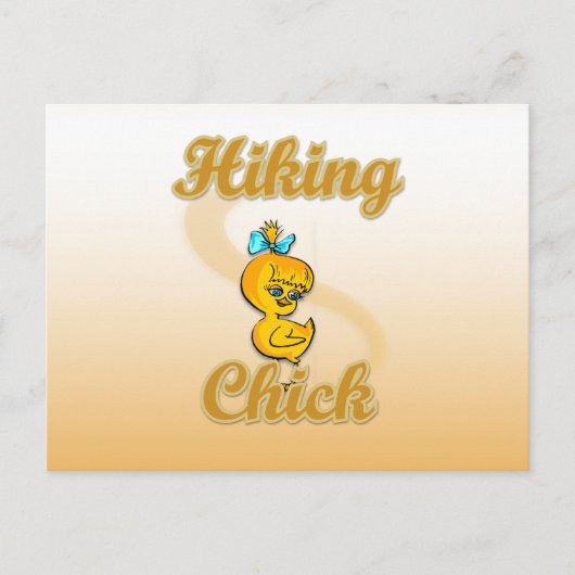 Hiking Chick Briefkaart (Voorkant)