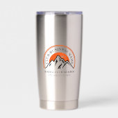 Hiking Club Bedrijfsnaam Club Leden Geïsoleerde Drinkbeker (Voorkant)