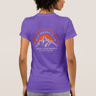 Hiking Club Logo Alle kleuren Naam Medewerkers Per T-shirt