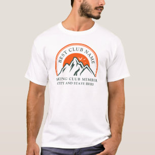 Hiking Club Logo Medewerkers en leden Custom T-shirt