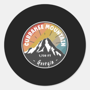 Hiking Currahee Mountain Georgia Ronde Sticker