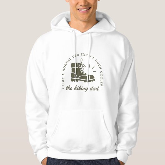 Hiking dad funny hiker father hoodie (Voorkant)