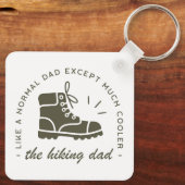 Hiking dad funny hiker father sleutelhanger (Achterkant)