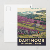 Hiking Dartmoor National Park Travel Briefkaart (Voorkant / Achterkant)