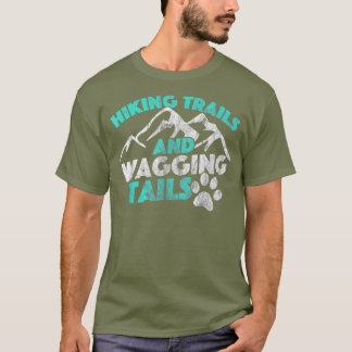 Hiking Dog Distress TShirt Hiking Trails en