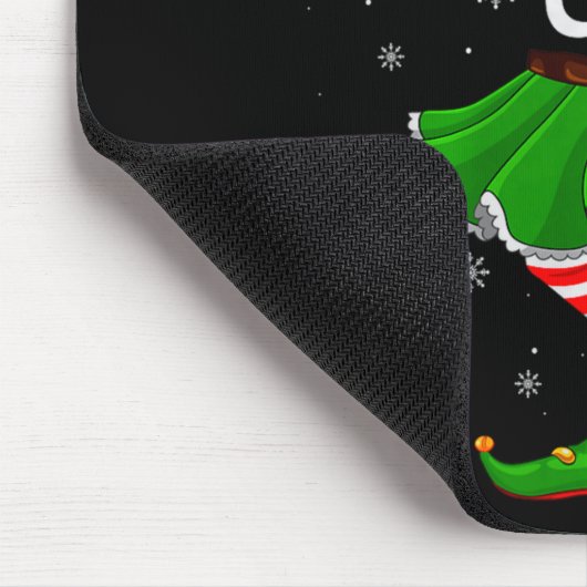 Hiking Elf Christmas Family Girls Women Elf Squad  Muismat (Hoek)