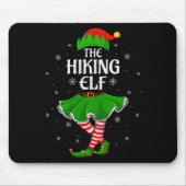 Hiking Elf Christmas Family Girls Women Elf Squad  Muismat (Voorkant)