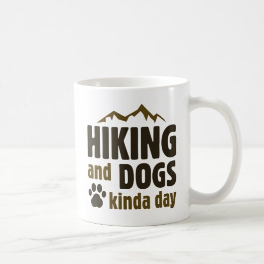 Hiking en Dogs Kinda Day Koffiemok (Rechts)