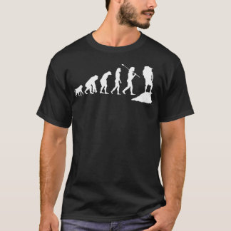 Hiking Evolution Mountaineering Mountain Climber H T-shirt