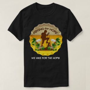 Hiking for Hops Dark Tee Shirt & Bottle Pet Logo