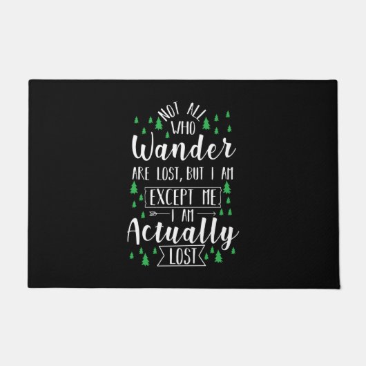 Hiking Funny Gezegde Deurmat (Voorkant)