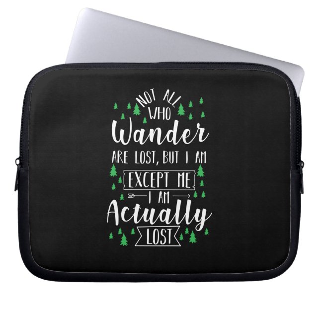 Hiking Funny Gezegde Laptop Sleeve (Voorkant)