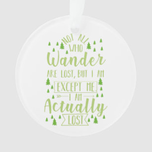 Hiking Funny Gezegde Ornament
