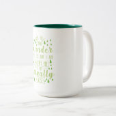 Hiking Funny Gezegde Tweekleurige Koffiemok (Voorkant rechts)