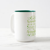 Hiking Funny Gezegde Tweekleurige Koffiemok (Voorkant links)