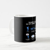 Hiking Funny Hike Camping Mountains Hiker gift Koffiemok (Voorkant links)