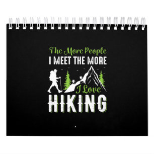Hiking Funny Vacation Hike Mountain Graphic Kalender