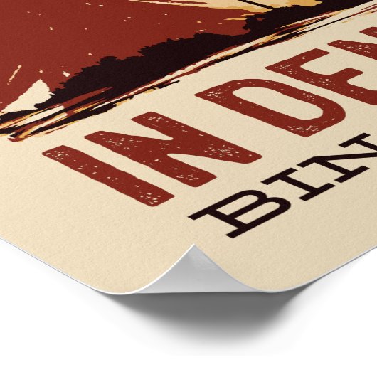 Hiking German Poster (Hoek)