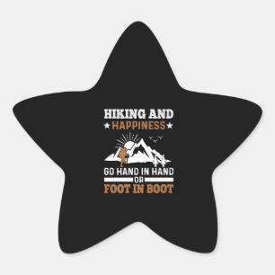 Hiking Gezegde Vacation Hike Mountain Graphic Ster Sticker