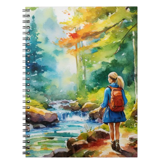 Hiking Girl Notitieboek (Voorkant)