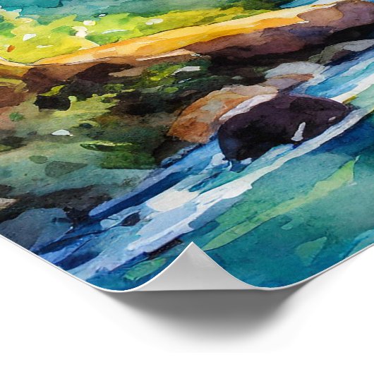 Hiking Girl Poster (Hoek)