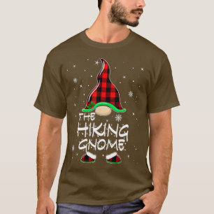 Hiking Gnome Buffalo Pset Matching Family Christm T-shirt
