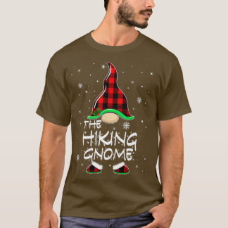 Hiking Gnome Buffalo Pset Matching Family Christm T-shirt