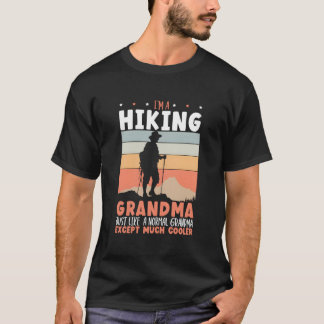 Hiking Grandma Mountain Climbing Hiker Grandmother T-shirt
