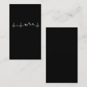 Hiking Heartbeat EKG Mountains Visitekaartje (Voorkant / Achterkant)