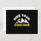 Hiking - Hike je eigen heek Briefkaart (Voorkant / Achterkant)