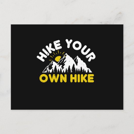 Hiking - Hike je eigen heek Briefkaart (Voorkant)