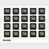 Hiking - Hike je eigen heek Vierkante Sticker (Vel)