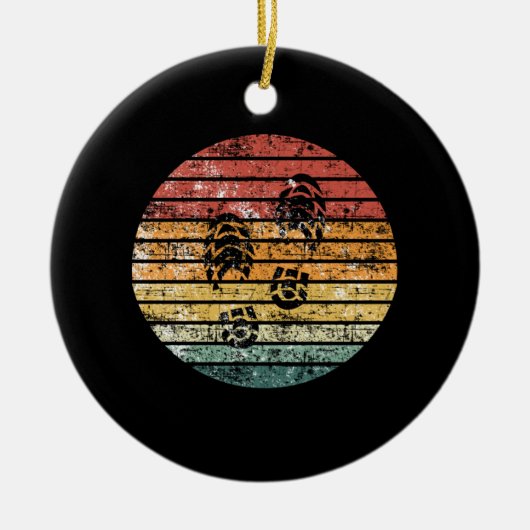 Hiking Hiking Boots Footprint Keramisch Ornament (Voorkant)