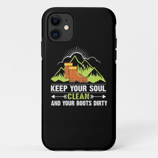 Hiking Houd uw bron schoon Case-Mate iPhone Case (Achterkant)