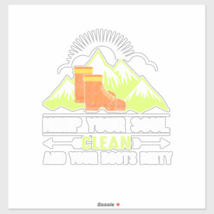 Hiking Houd uw bron schoon Sticker