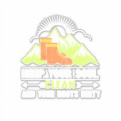 Hiking Houd uw bron schoon Sticker (Voorkant)