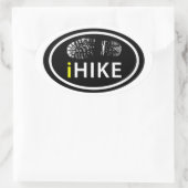 Hiking iHIKE Oval Boot Print Label Stickers (Tas)