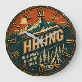 Hiking Is Always a Good Idea  Hiker Gift Grote Klok