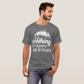 Hiking is mijn therapiegrootpremie t-shirt (Voorkant volledig)