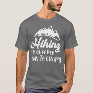 Hiking is mijn therapiegrootpremie t-shirt