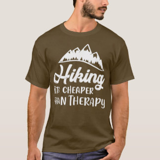 Hiking is m'n therapiespees t-shirt