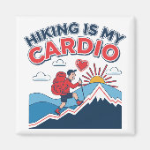 Hiking Is My Cardio Magneet (Voorkant)