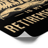 Hiking Is My Retirement Plan Funny Hiking  Poster (Hoek)