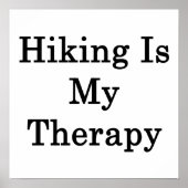 Hiking Is My Therapy Poster (Voorkant)