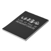 Hiking Lover | Het leven is vol belangrijke keuzes Notitieblok (Linkerzijde)